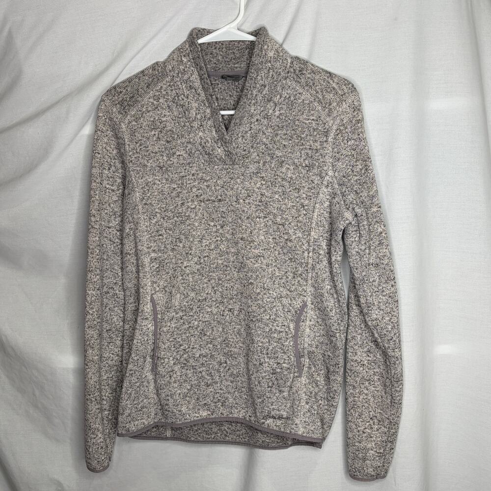 Eddie Bauer Heather Gray Long Sleeve Pullover Women's M